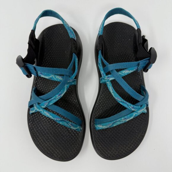 Chaco ZX1 Vibram Yampa Shoes Sandals Women's 6 Blue Outdoor Hiking Camping Comfy - Picture 2 of 12